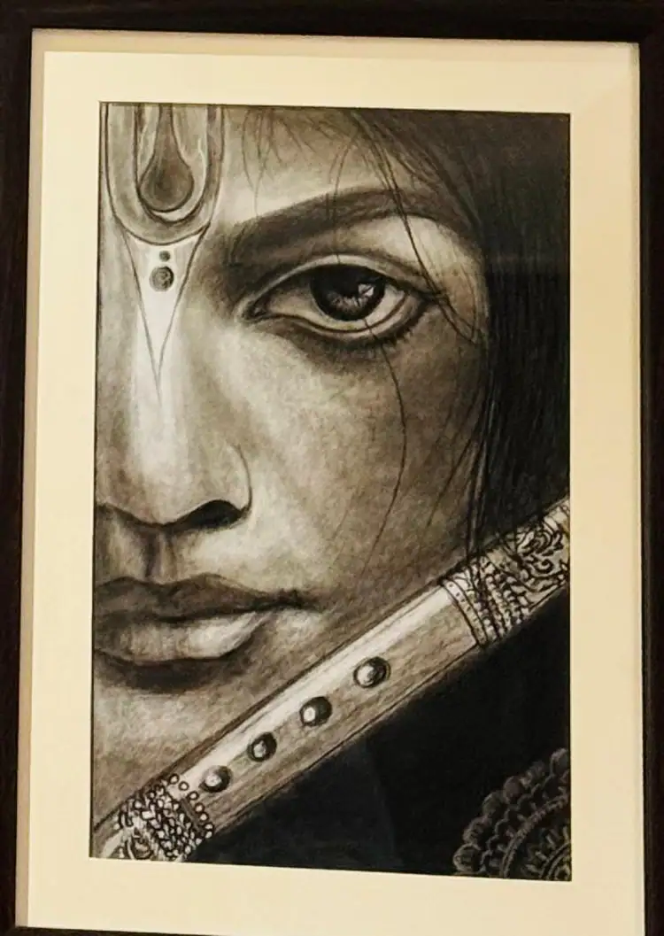Charcoal Drawn Chariot Rider